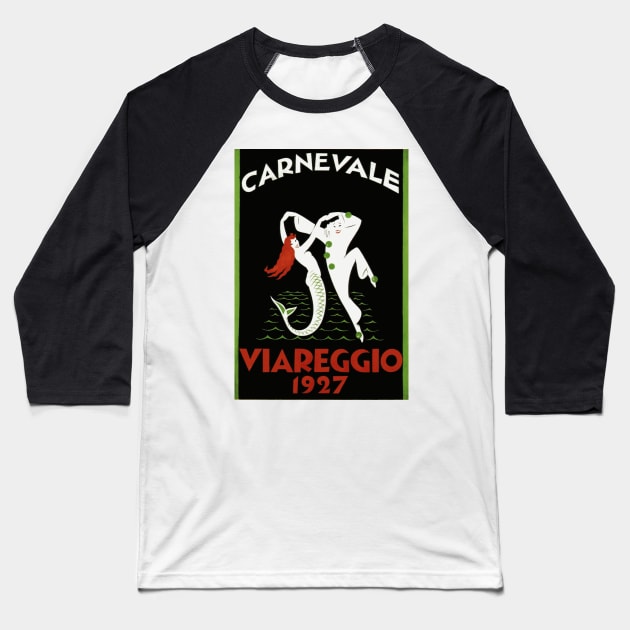 1927 Carnevale Viareggio (Tuscany, Italy)  - Vintage Poster Baseball T-Shirt by Naves